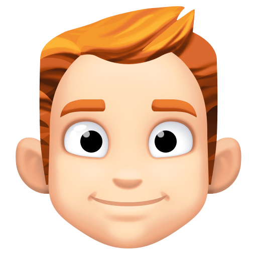 Man: Light Skin Tone, Red Hair, the design in this release