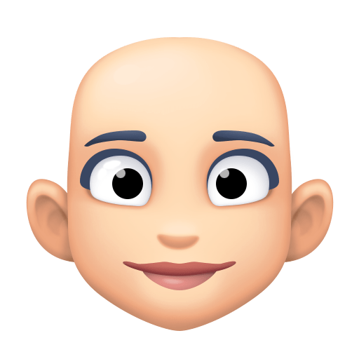 Woman: Light Skin Tone, Bald, the design in this release
