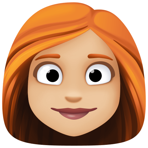 Woman: Medium-Light Skin Tone, Red Hair, the design in this release