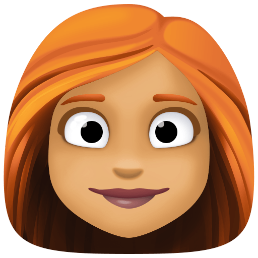 Woman: Medium Skin Tone, Red Hair, the design in this release