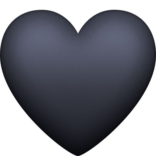 Black Heart as drawn by Facebook in 3.0