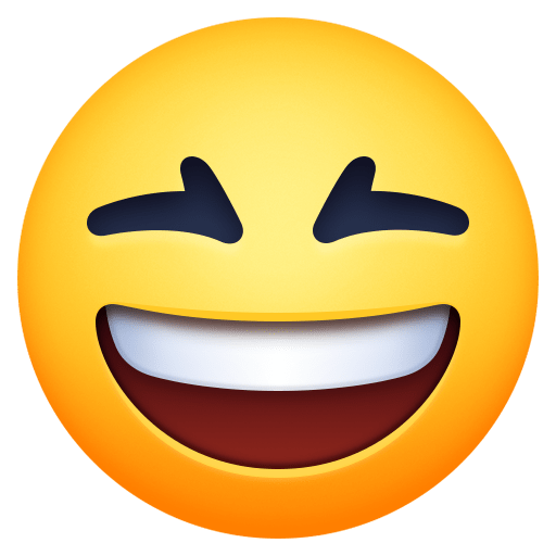 Grinning Squinting Face, the design in this release