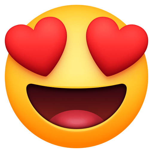 Smiling Face with Heart-Eyes, the design in this release