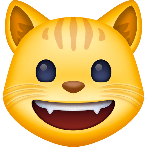 Grinning Cat as drawn by Facebook in 3.0