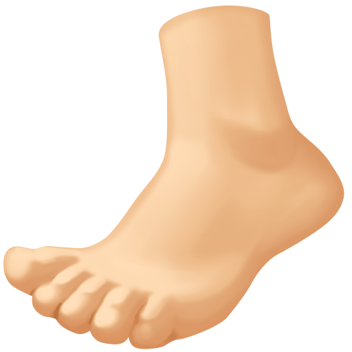 Foot: Medium-Light Skin Tone, the design in this release