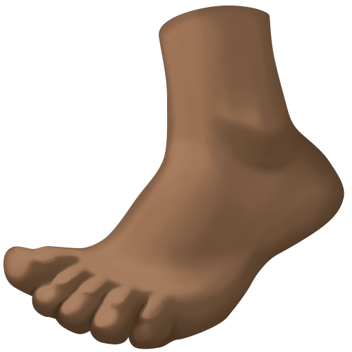 Foot: Dark Skin Tone, the design in this release