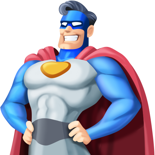 Man Superhero: Light Skin Tone, the design in this release
