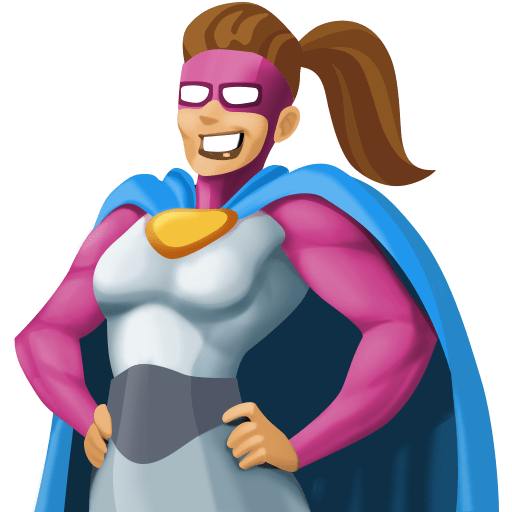 Woman Superhero: Medium Skin Tone, the design in this release