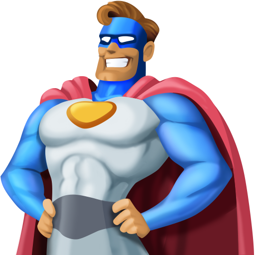 Man Superhero: Medium Skin Tone, the design in this release