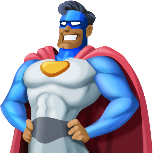 Man Superhero: Medium-Dark Skin Tone, the design in this release
