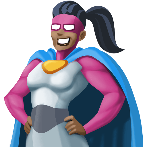 Woman Superhero: Dark Skin Tone, the design in this release
