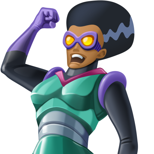 Woman Supervillain: Medium-Dark Skin Tone, the design in this release