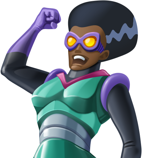 Woman Supervillain: Dark Skin Tone, the design in this release