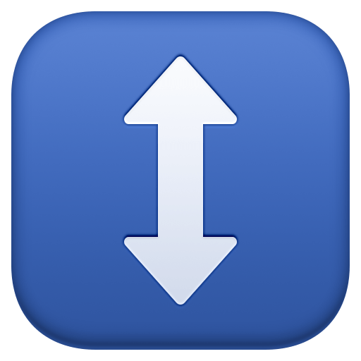 Up-Down Arrow as drawn by Facebook in 3.0