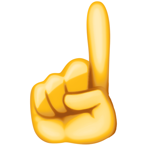 Index Pointing up as drawn by Facebook in 3.0