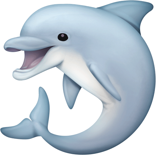 Dolphin as drawn by Facebook in 3.1
