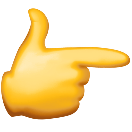 Backhand Index Pointing Right, the previous design