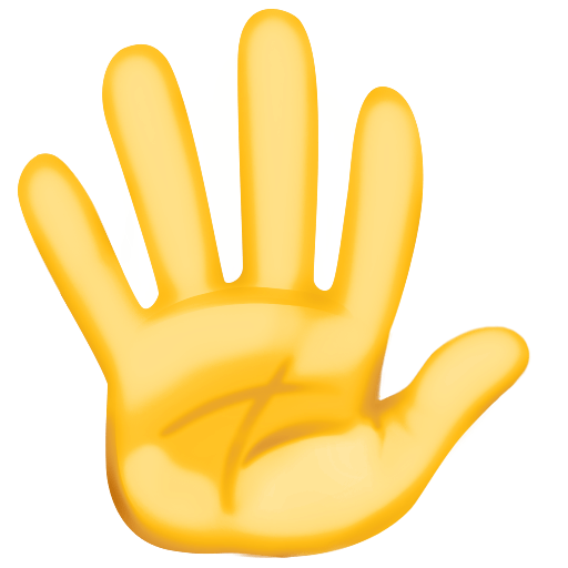 Hand with Fingers Splayed, the previous design