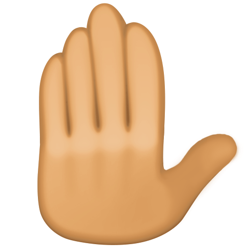 Raised Back of Hand: Medium Skin Tone, the previous design