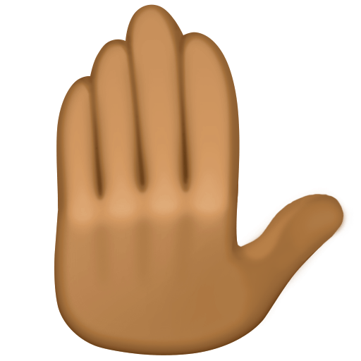 Raised Back of Hand: Medium-Dark Skin Tone, the previous design