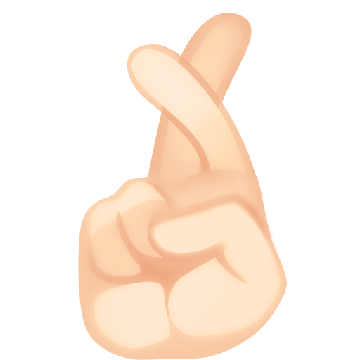 Crossed Fingers: Light Skin Tone, the previous design