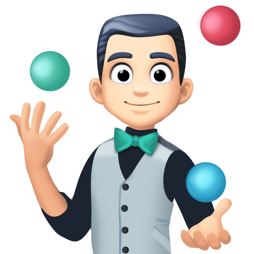 Man Juggling: Light Skin Tone, the design in this release