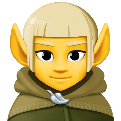 Elf as drawn by Facebook in 3.1