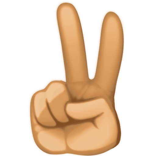 Victory Hand: Medium Skin Tone, the previous design