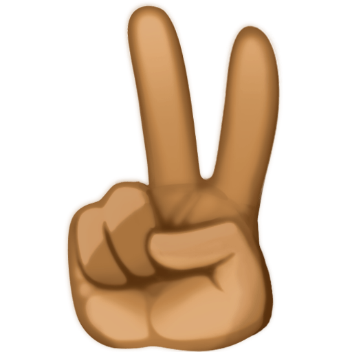 Victory Hand: Medium-Dark Skin Tone, the previous design