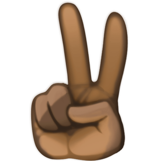Victory Hand: Dark Skin Tone, the previous design