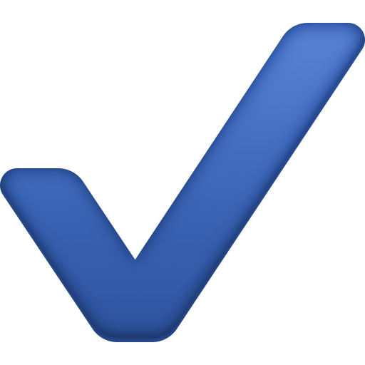 Check Mark as drawn by Facebook in 3.1