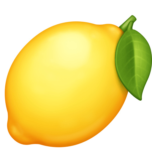 Lemon as drawn by Facebook in 4.0