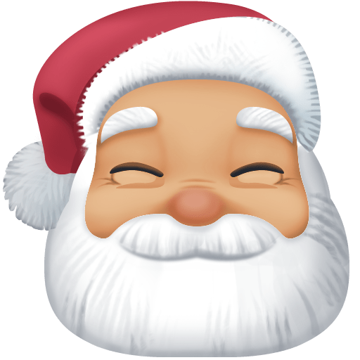 Santa Claus: Medium-Light Skin Tone, the previous design
