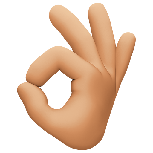 OK Hand: Medium-Light Skin Tone, the design in this release