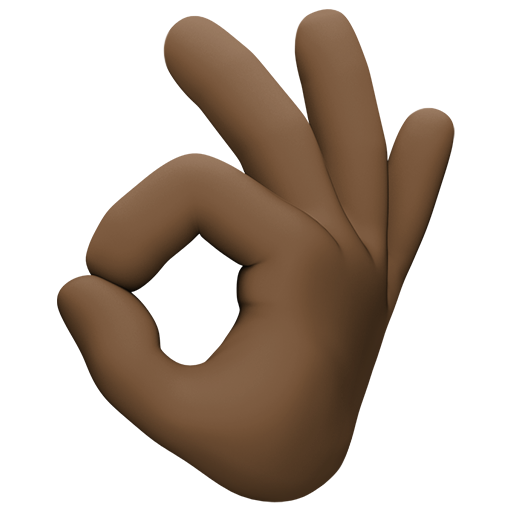 OK Hand: Dark Skin Tone, the design in this release