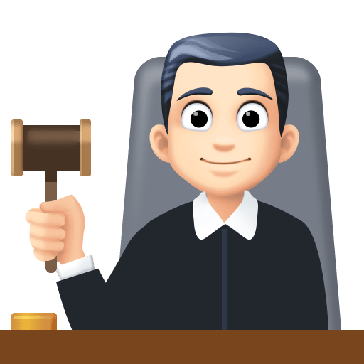Man Judge: Light Skin Tone, the previous design