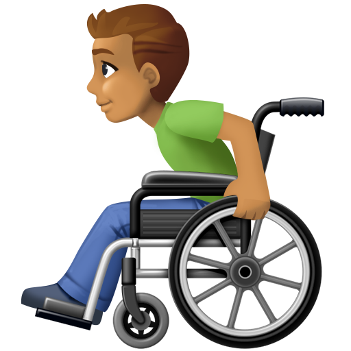 Man in Manual Wheelchair: Medium Skin Tone, the design in this release
