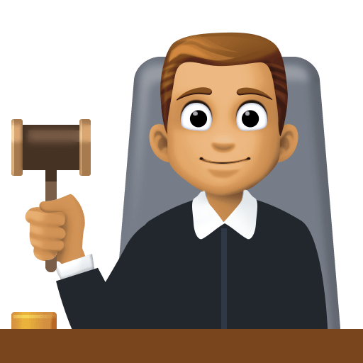 Man Judge: Medium Skin Tone, the previous design