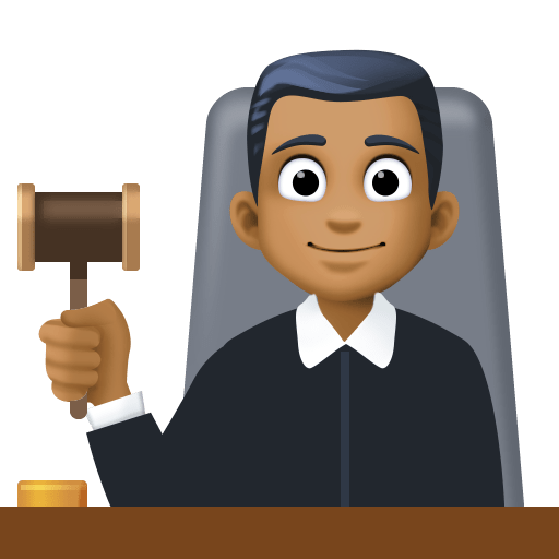Man Judge: Medium-Dark Skin Tone, the previous design