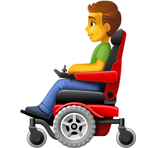 Man in Motorized Wheelchair, the design in this release