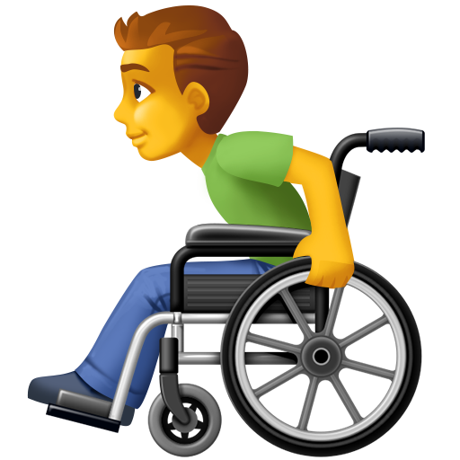Man in Manual Wheelchair, the design in this release
