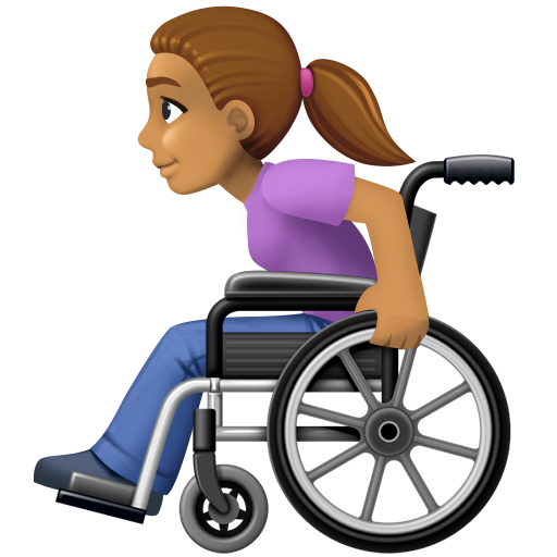 Woman in Manual Wheelchair: Medium Skin Tone, the design in this release