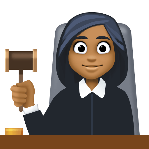 Woman Judge: Medium-Dark Skin Tone, the previous design