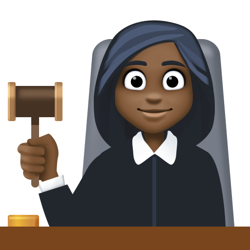 Woman Judge: Dark Skin Tone, the previous design