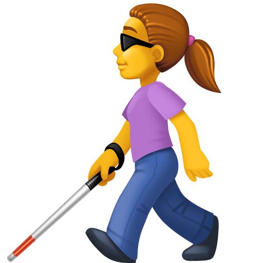 Woman with White Cane, the design in this release
