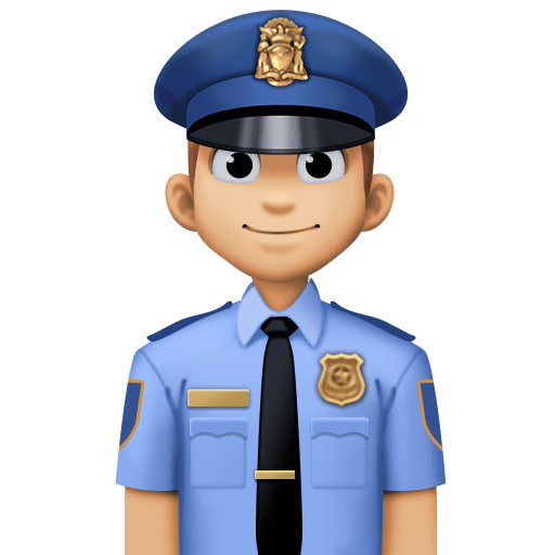Police Officer: Medium-Light Skin Tone, the previous design