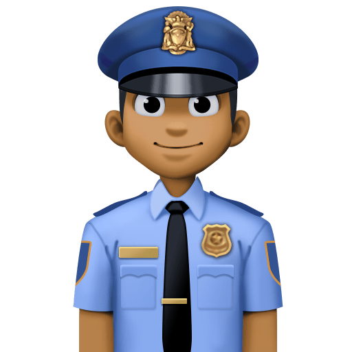 Police Officer: Medium-Dark Skin Tone, the previous design