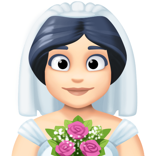 Person with Veil: Light Skin Tone, the previous design