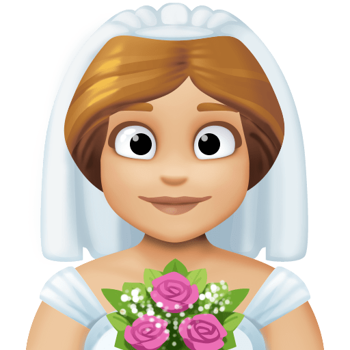 Person with Veil: Medium-Light Skin Tone, the previous design