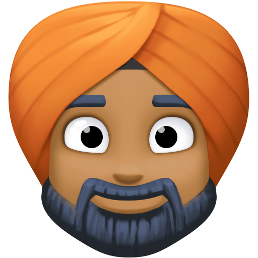 Person Wearing Turban: Medium-Dark Skin Tone, the previous design